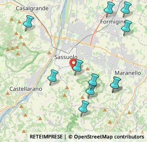 Mappa Via J.S.Bach, 41042 Sassuolo MO, Italia (4.72727)