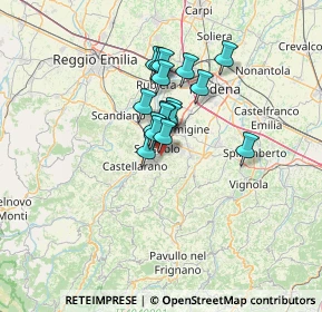 Mappa Via J.S.Bach, 41042 Sassuolo MO, Italia (8.83706)