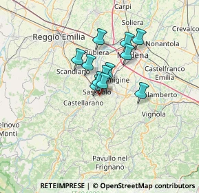 Mappa Via J.S.Bach, 41042 Sassuolo MO, Italia (8.59083)