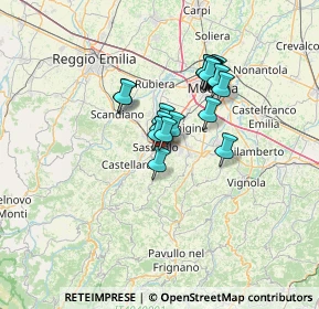 Mappa Via J.S.Bach, 41042 Sassuolo MO, Italia (9.9735)