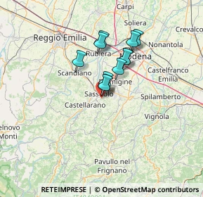 Mappa Via J.S.Bach, 41042 Sassuolo MO, Italia (9.43909)