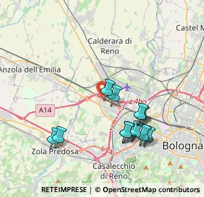 Mappa Tangenziale nord di Bologna, 40132 Bologna BO, Italia (3.775)