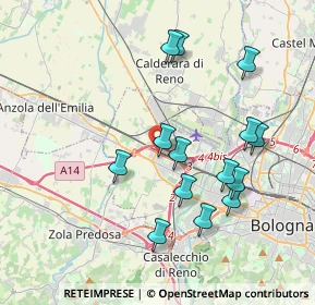 Mappa Tangenziale nord di Bologna, 40132 Bologna BO, Italia (3.82429)