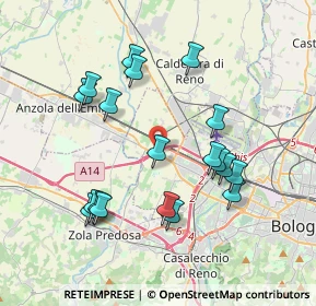 Mappa La Pioppa, 40132 Bologna BO, Italia (3.81053)