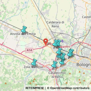Mappa Autostrada Adriatica, 40132 Bologna BO, Italia (4.11182)