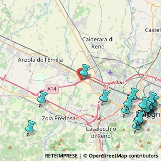 Mappa Autostrada Adriatica, 40132 Bologna BO, Italia (6.9825)