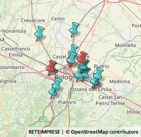Mappa Via Don Carlo Gnocchi, 40128 Bologna BO, Italia (9.8325)