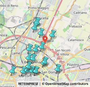 Mappa Via Don Carlo Gnocchi, 40128 Bologna BO, Italia (2.211)
