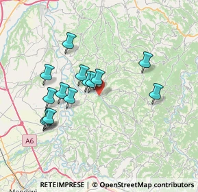 Mappa Via Codevilla, 12063 Dogliani CN, Italia (6.725)