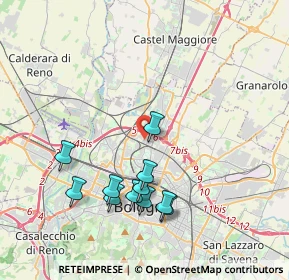 Mappa Via Martiri di Monte Sole, 40129 Bologna BO, Italia (3.89636)