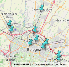 Mappa Via Martiri di Monte Sole, 40129 Bologna BO, Italia (5.07545)