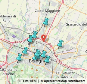 Mappa , 40128 Bologna BO, Italia (3.52417)