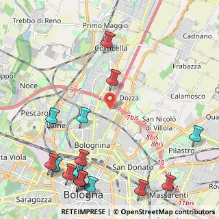 Mappa , 40128 Bologna BO, Italia (3.08125)
