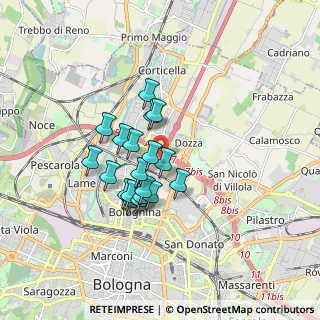 Mappa , 40128 Bologna BO, Italia (1.32105)