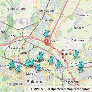 Mappa , 40128 Bologna BO, Italia (2.81643)