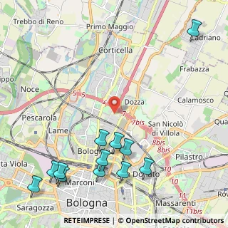 Mappa , 40128 Bologna BO, Italia (2.8875)