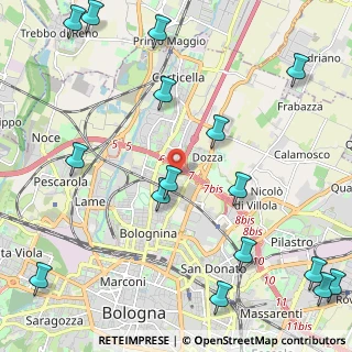 Mappa , 40128 Bologna BO, Italia (3.06188)