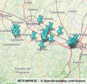 Mappa Via S. Pellegrino, 41057 Spilamberto MO, Italia (13.518)