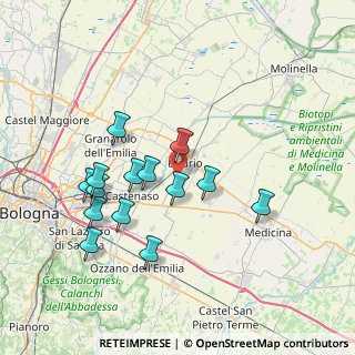Mappa Via Guizzardi, 40054 Budrio BO, Italia (7.13857)