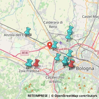Mappa Via Normandia, 40132 Bologna BO, Italia (4.05333)