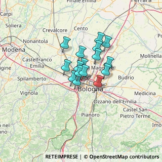 Mappa Via de la Birra, 40132 Bologna BO, Italia (8.10188)