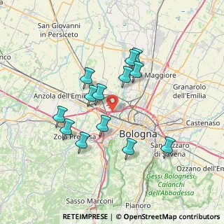 Mappa Via de la Birra, 40132 Bologna BO, Italia (6.54154)