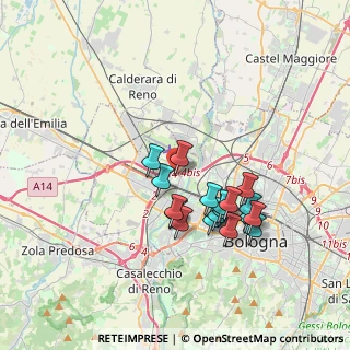 Mappa Via de la Birra, 40132 Bologna BO, Italia (3.22333)