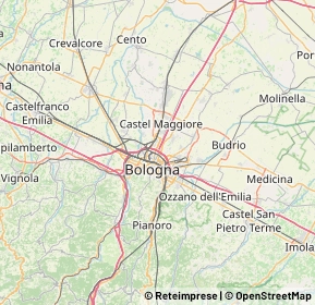 Mappa 40128 Bologna BO, Italia (13.15375)