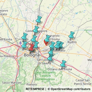 Mappa Via Quarto di Sopra, 40127 Bologna BO, Italia (6.08647)