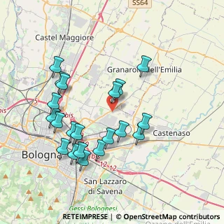 Mappa Via Quarto di Sopra, 40127 Bologna BO, Italia (3.913)