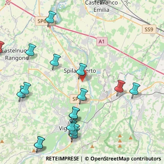 Mappa Via San Pellegrino, 41057 Spilamberto MO, Italia (6.02579)