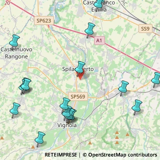 Mappa Via San Pellegrino, 41057 Spilamberto MO, Italia (6.075)