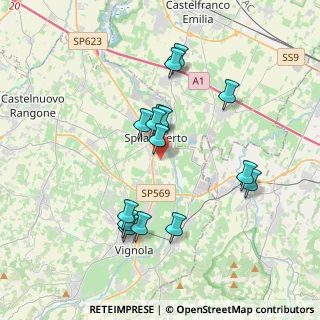 Mappa Via San Pellegrino, 41057 Spilamberto MO, Italia (3.50933)