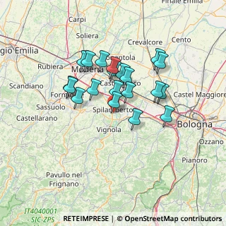 Mappa Via San Pellegrino, 41057 Spilamberto MO, Italia (11.2935)