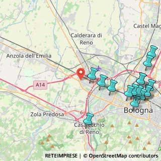 Mappa Via del Carroccio, 40132 Bologna BO, Italia (5.81)