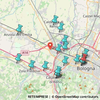 Mappa Via del Carroccio, 40132 Bologna BO, Italia (4.723)