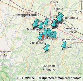 Mappa SP19, 41049 Sassuolo MO, Italia (11.1165)