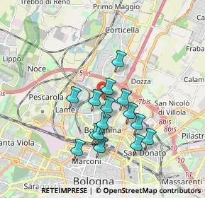 Mappa Via Bassanelli, 40129 Bologna BO, Italia (1.546)