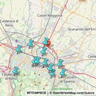 Mappa Via della Manifattura, 40128 Bologna BO, Italia (4.34667)
