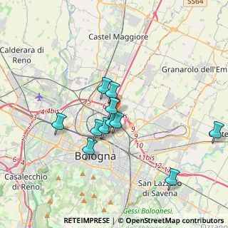 Mappa Via della Manifattura, 40128 Bologna BO, Italia (3.17364)