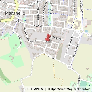 Mappa Via Zozi, 98/1, 41053 Maranello, Modena (Emilia Romagna)