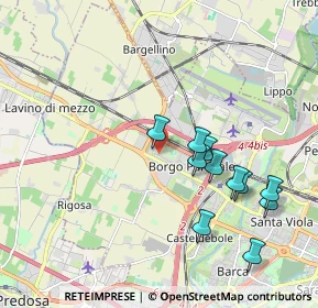 Mappa Via Calatafimi, 40132 Bologna BO, Italia (1.92182)