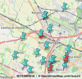 Mappa Via Calatafimi, 40132 Bologna BO, Italia (2.5055)