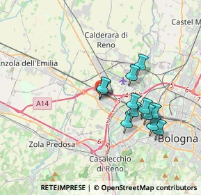 Mappa Via Calatafimi, 40132 Bologna BO, Italia (3.15167)