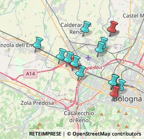 Mappa Via Calatafimi, 40132 Bologna BO, Italia (3.62143)