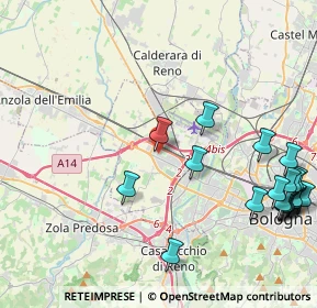 Mappa Via Calatafimi, 40132 Bologna BO, Italia (5.6845)