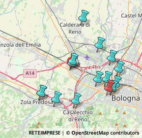 Mappa Via Calatafimi, 40132 Bologna BO, Italia (4.00667)