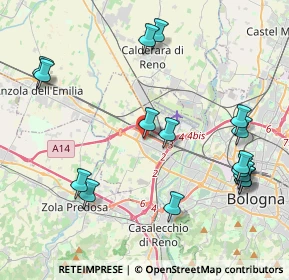 Mappa Via Calatafimi, 40132 Bologna BO, Italia (4.82813)