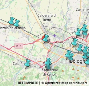 Mappa Via Calatafimi, 40132 Bologna BO, Italia (6.166)