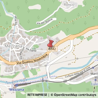 Mappa Via IV Novembre, 10, 38020 Mezzana, Trento (Trentino-Alto Adige)